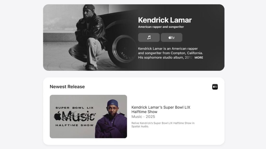Apple Launches Snapshot Page to Help Users Discover More About Their Favourite Artists and Athletes