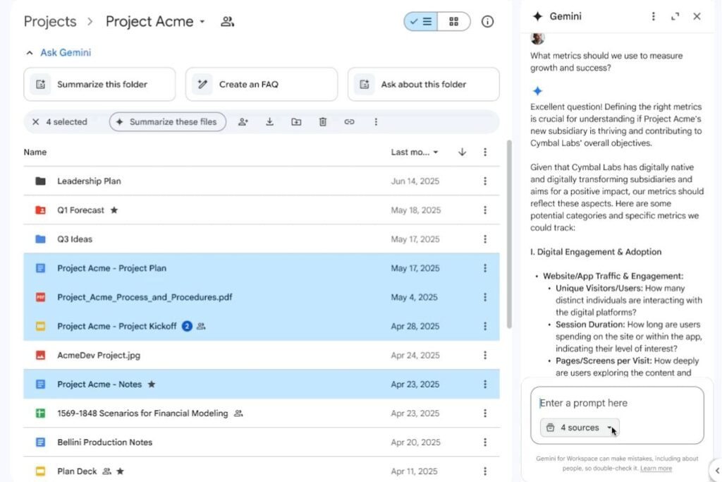 Google Drive Gets Gemini AI-Powered Conversation Feature for Uploaded Files