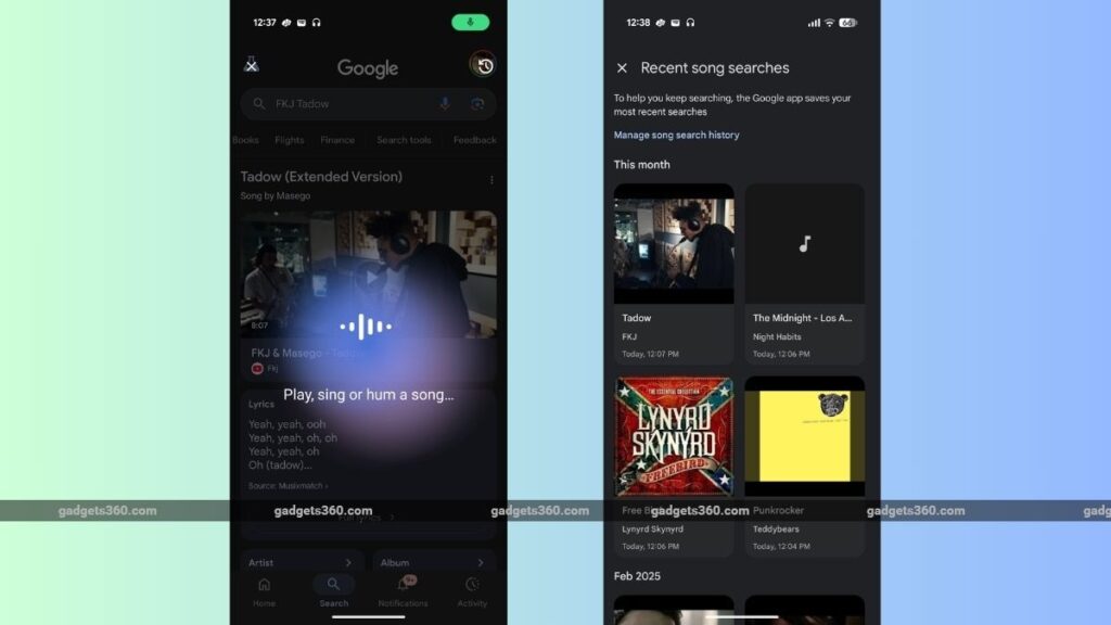 Google’s Circle to Search Now Lets You Check History of Songs You’ve Searched for in the Past